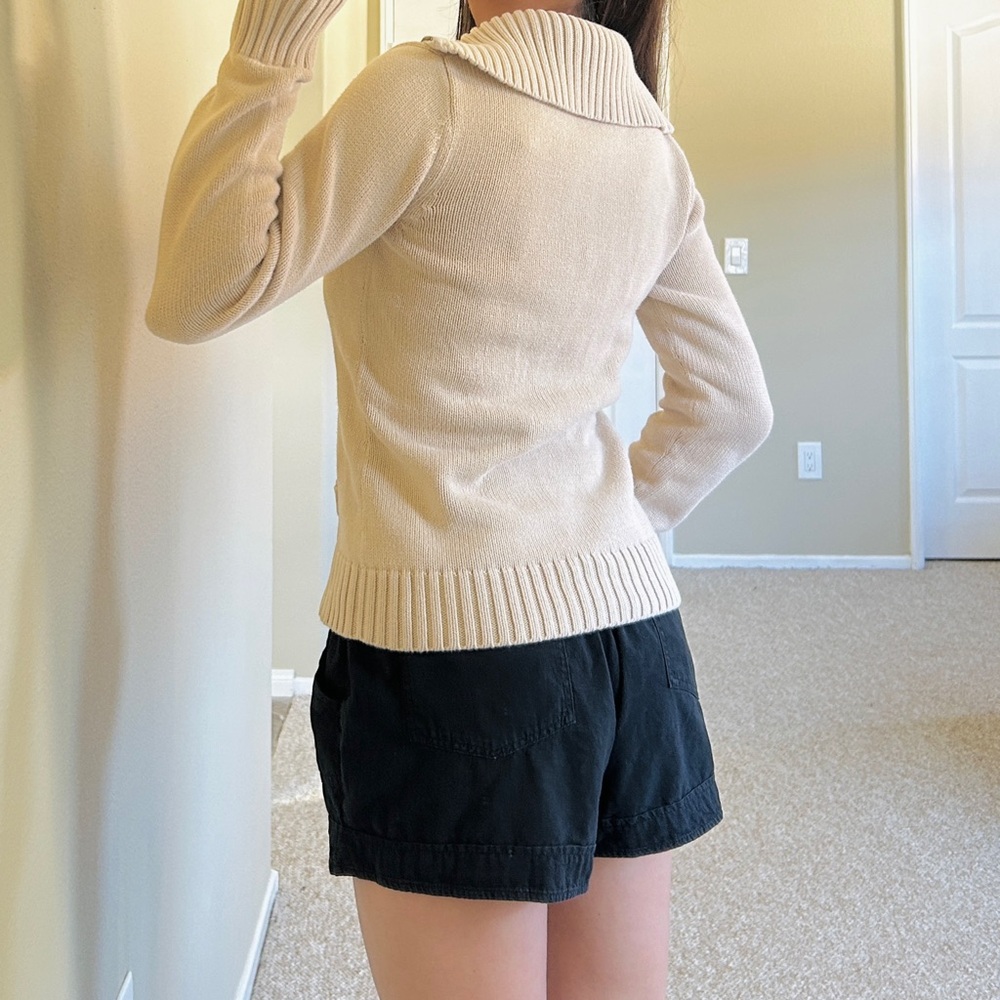 Last Chance Gap Beige Half-Zip Pullover Sweater - image 3